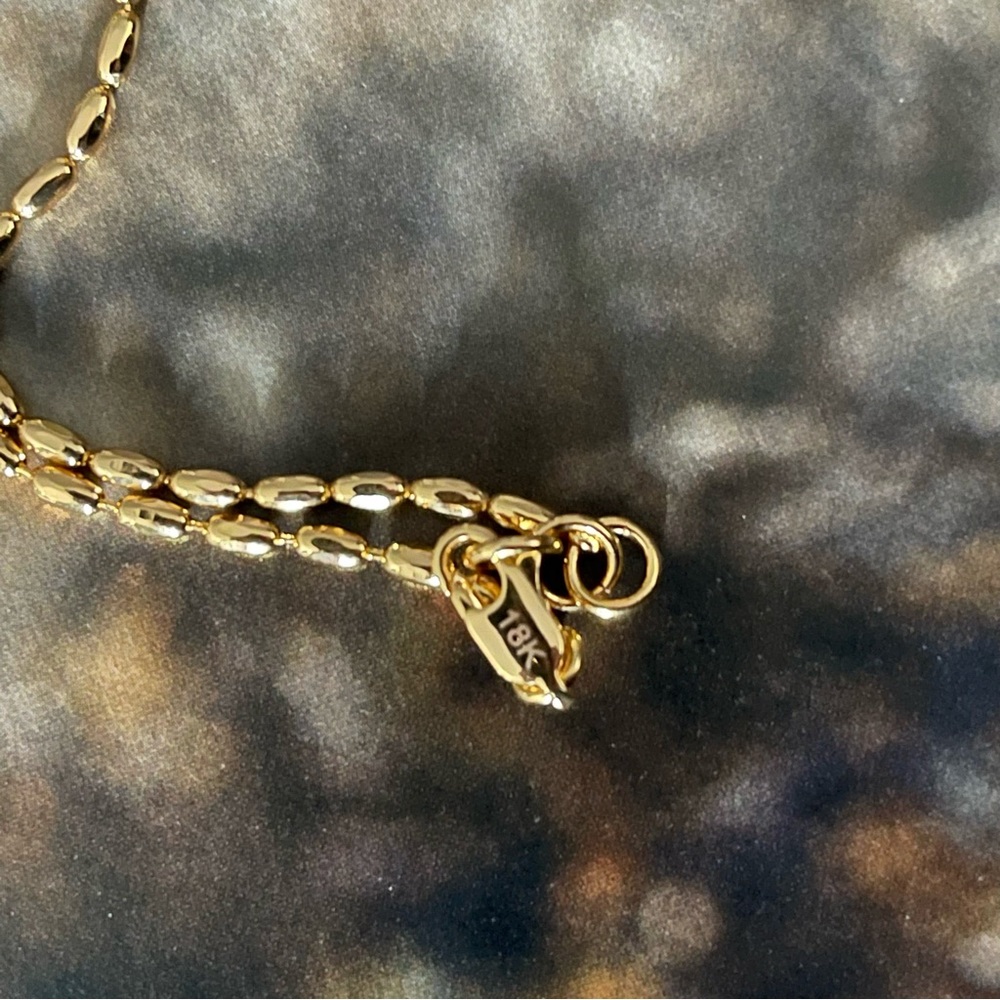✨18K Gold Plated Baroque Natural Pearl Necklace - Picture 4 of 4